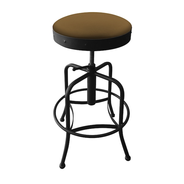 Adjustable Stool, Black Wrinkle, Canter Saddle Seat